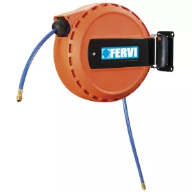   Rolă furtun aer FERVI, furtun 3/8" = 12x8mm, 15m + 1m, max. 16bar