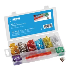 Set siguranțe auto FERVI, 120 bucăți