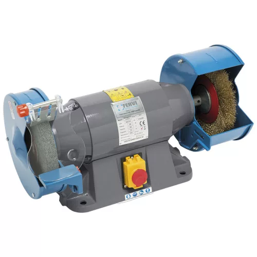 Polizor dublu FERVI cu disc metalic 200x25x20 mm 400V