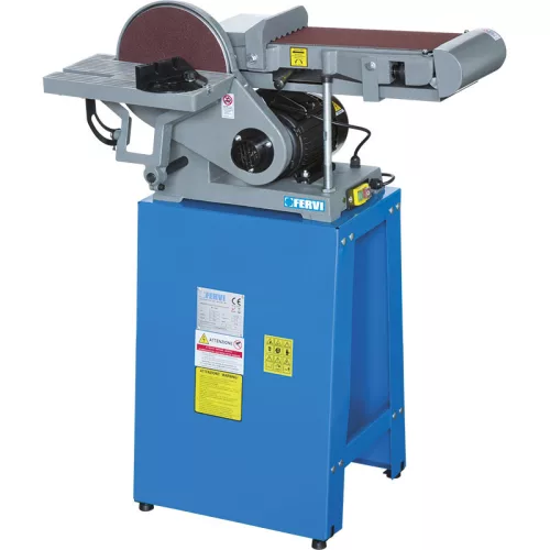 FERVI TILTING BELT SANDER WITH BENCH