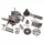 FERVI UNIVERSAL DIVIDING HEAD WITH TAILSTOCK, CHUCK AND DIVIDING PLATES