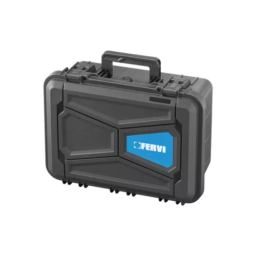 FERVI Erősített, nagy teherbírású koffer, 465x360x175h mm, belső=14L