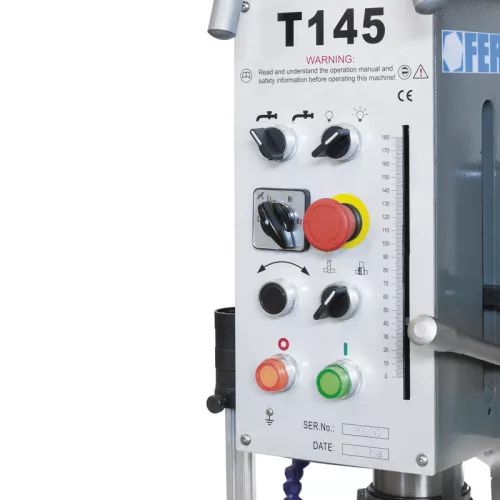 FERVI Oszlopos fúrógép fogaskerék hajtású