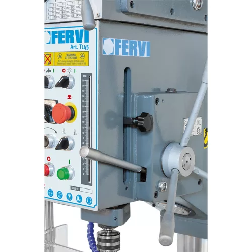 FERVI Oszlopos fúrógép fogaskerék hajtású