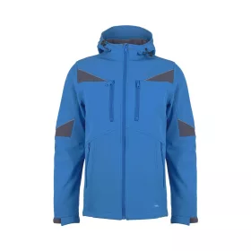   Jachetă de lucru softshell TOP NOVA, 94% poliester, 6% elastan, manșete și talie reglabile, impermeabilă, albastră, L