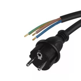 Cablu de conectare - cauciuc flexo, 3x1.5mm, negru, 3m