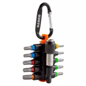 BAHCO Bitkészlet, karabinerrel Torx10-40, (11 részes)