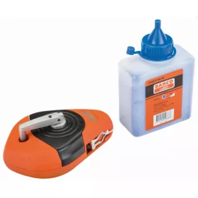   Set de nivelare BAHCO, fir vertical 30m, nivelă, cretă albastră și nivelă mică 466-LINE