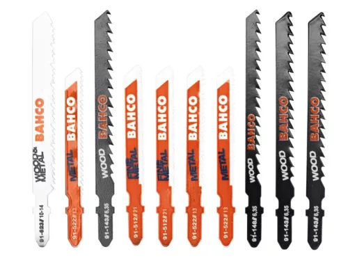 Set de lame de ferăstrău BAHCO pentru lemn și metal (10 bucăți)
