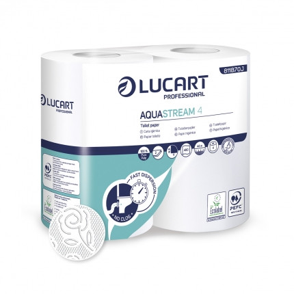 Aquastreem wc papír jumbo Lucart (19 cm)