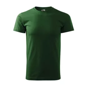 Tricou simplu pentru bărbați, verde sticlă, 3XL