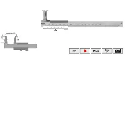 Vogel Belső tolómérő 160/0.05 mm  Inox
