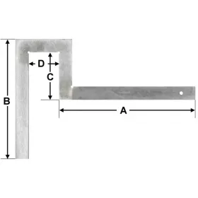 Vogel Karima derékszög  500x500x125x70 mm