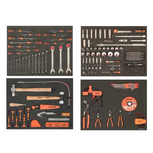 Cărucior de scule BAHCO cu 6 sertare și capacitate de 198 de piese