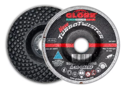 Disc de curățare SANDGLOBE 125x4,5 metal-oțel inoxidabil, tip 29 A 36 Q TURBOTWISTER