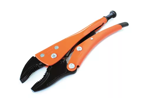 Clește autoblocant Grip-On, fălci curbate, muchie tăietoare pentru sârmă 143 mm