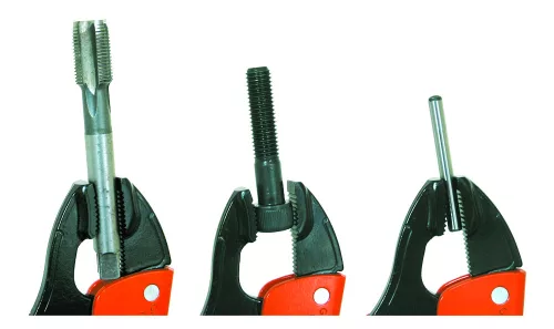 Clește autoblocant Grip-On, cu falcă în V antiderapantă, 205 mm
