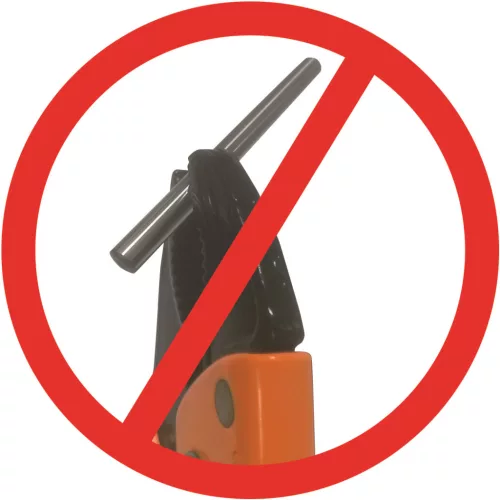 Clește autoblocant Grip-On, cu falcă în V antiderapantă, 205 mm