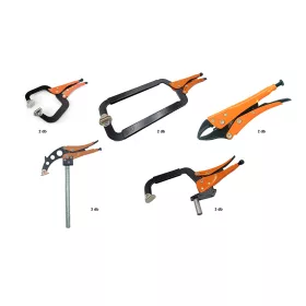 Set clești de sudură autoblocanti Grip-On N4 (12 bucăți)