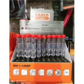   BAHCO Fázisceruza, 6-24V és 150-250V, 3.0x65mm DISPLAY 50 db-os