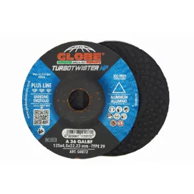   Disc de curățare SANDGLOBE 125x4.5 pentru aluminiu, A 36 QAL, TURBOTWISTER
