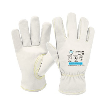 Elektromos ívkisülés elleni kecskebőr védőkesztyű méret:10