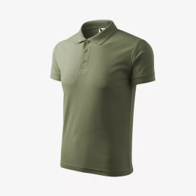 Tricou polo piqué cu guler bărbați kaki 2XL
