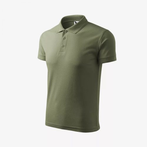 Tricou polo piqué cu guler bărbați kaki 2XL