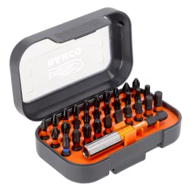   BAHCO Torziós bitkészlet lapos, PH, PZ, Torx®, hatlap (31 részes)