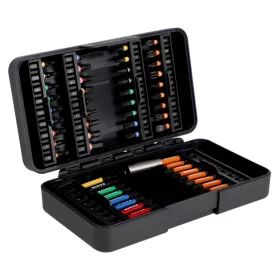   BAHCO Torziós bitkészlet Lapos, PH, PZ, Torx®, Torx®TR és Robertson csavarokhoz, befogókkal (53 részes)