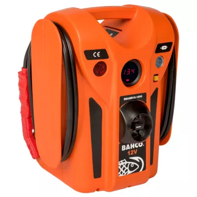 BAHCO Akkumulátor töltő és indító 12 V 1200A, AGM akkumulátor