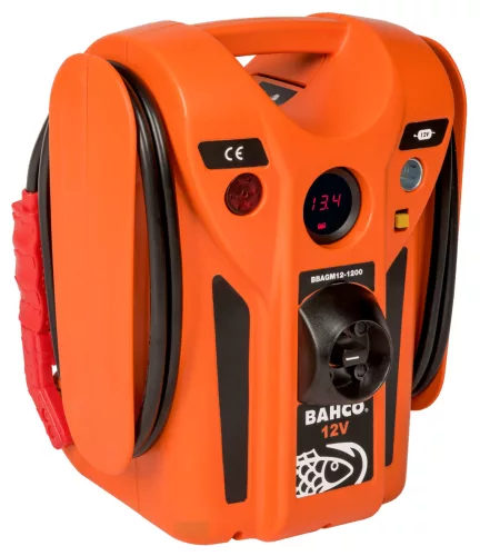 BAHCO Akkumulátor töltő és indító 12 V, 1200 A