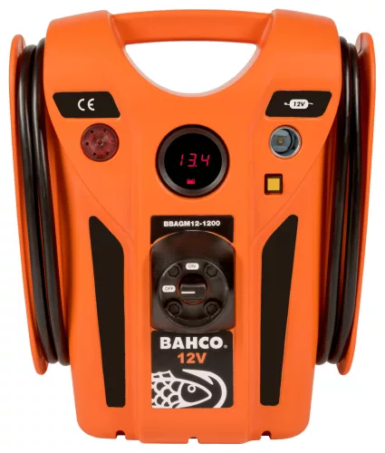 BAHCO Akkumulátor töltő és indító 12 V, 1200 A