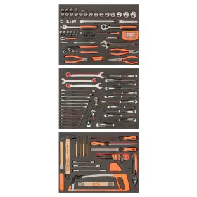   BAHCO 3 habbetét univerzális szerszámkészlettel – 158 db