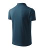 Galléros póló férfi Pique, 65 % pamut, 35 % poliészter, tengerészkék, méret:"2XL"