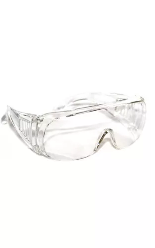 Védőszemüveg polikarbonát, karcmentes, dioptriás szemüveg felett viselhető, 142/40