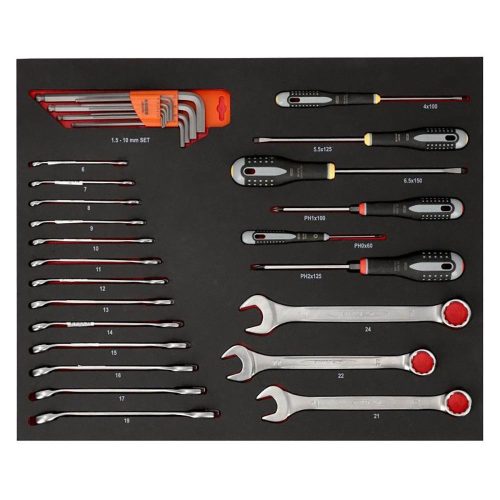 Cărucior de scule BAHCO cu 6 sertare și capacitate de 226 de piese