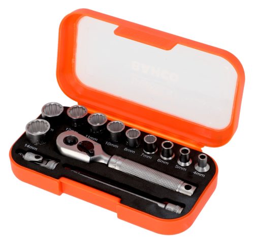 BAHCO 1/4" Dugókulcs készlet, 13 db