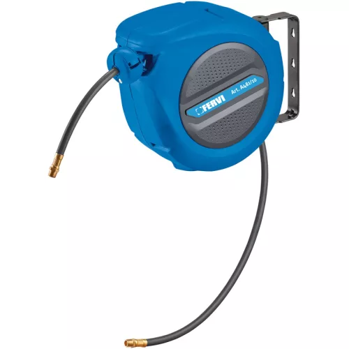 FERVI Levegőtömlő dob, 17 BAR,  1/4"-1/4" BSPT, 12x8mm, hossz: 10m+1m