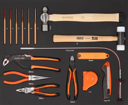 BAHCO  7 fiókos szerszámkocsi 216 részes-feltöltéssel