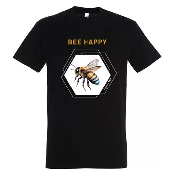 TOP kereknyakú póló méhecske mintával, 100% pamut, méret: M