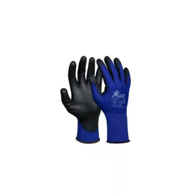   Védőkesztyű PU tenyérmártott, Szín: kék, Méret: XL/10