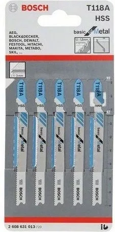 BOSCH Dekopír fűrészlap T 118 A (5 db)
