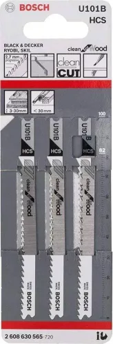 BOSCH Dekopír fűrészlap U 101 B (3 db)