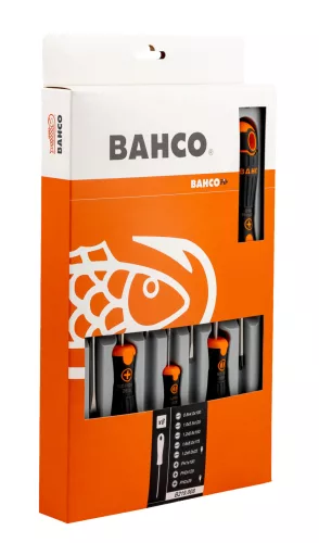 BAHCOFit csavarhúzó készlet, lapos-PH (8 részes)