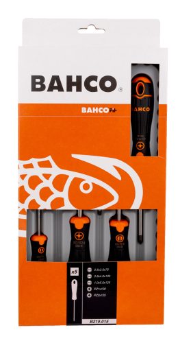 BAHCOFit csavarhúzó készlet, lapos-PZ (5 részes)