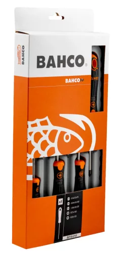Set șurubelnițe BAHCOFit, plate-PZ (5 bucăți)