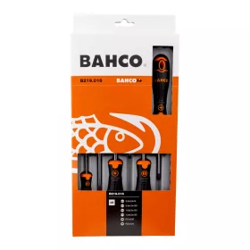 BAHCOFit csavarhúzó készlet, lapos-PZ (6 részes)