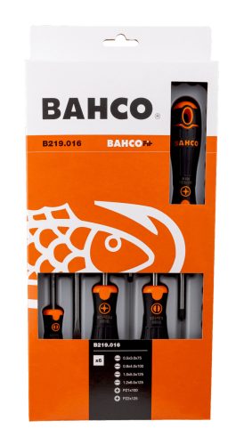 BAHCOFit csavarhúzó készlet, lapos-PZ (6 részes)