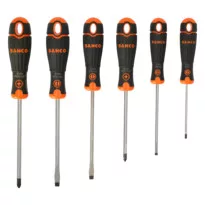 BAHCOFit csavarhúzó készlet, lapos-PZ (6 részes)